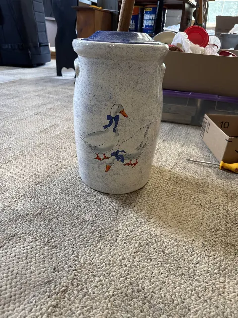 Goose butter churn