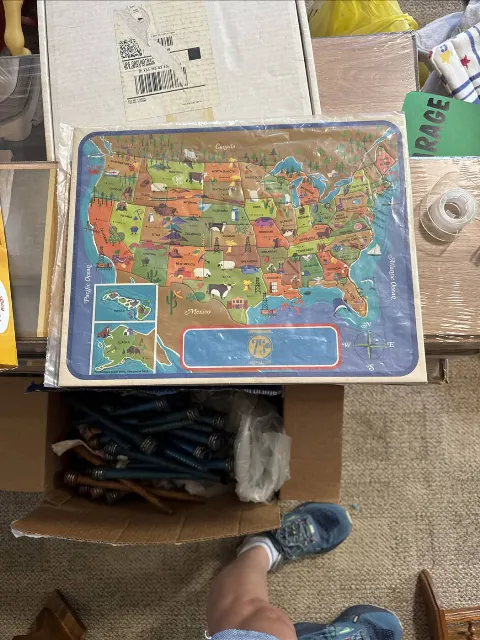 USA puzzle map
